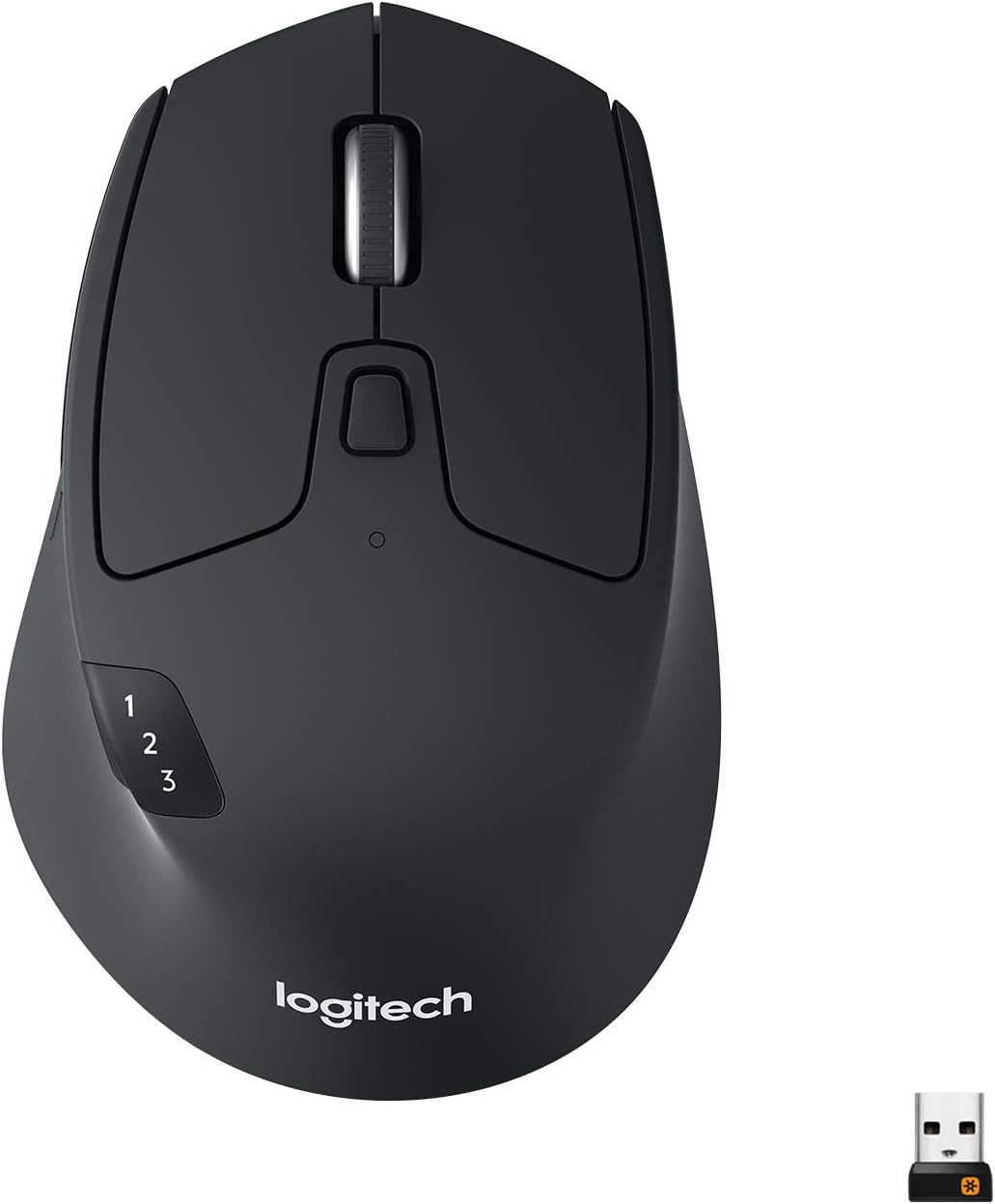 An image of a black Logitech M730 mouse